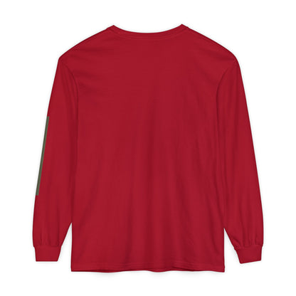 Minimalist Green Drop Long Sleeve T-Shirt