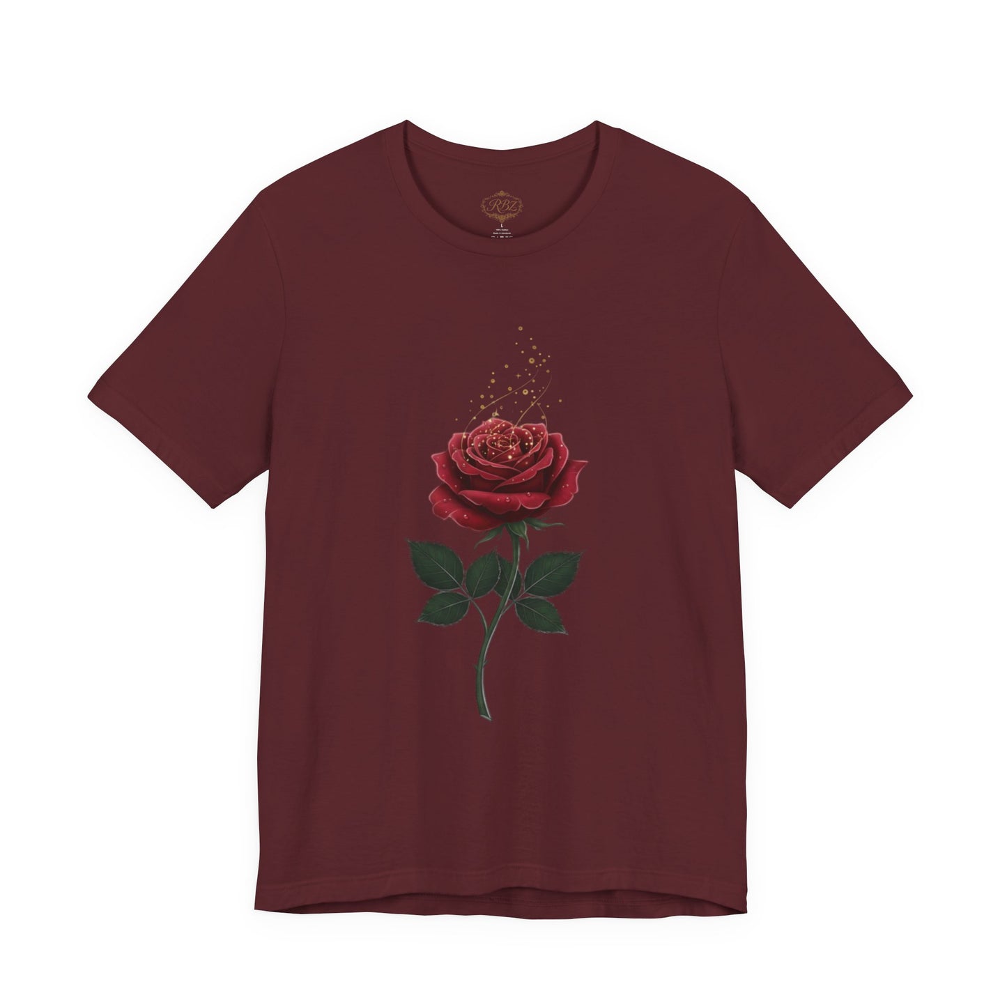 Red Rose Graphic Tee - Vintage Single Bloom T-Shirt