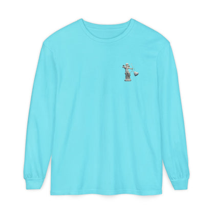 Cupid Cherub Long Sleeve Tee — Vintage Cupid Heart Graphic