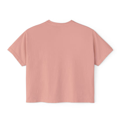 Easter Bunny Family Women's Boxy Tee — Cute Vintage Rabbits & Easter Eggs