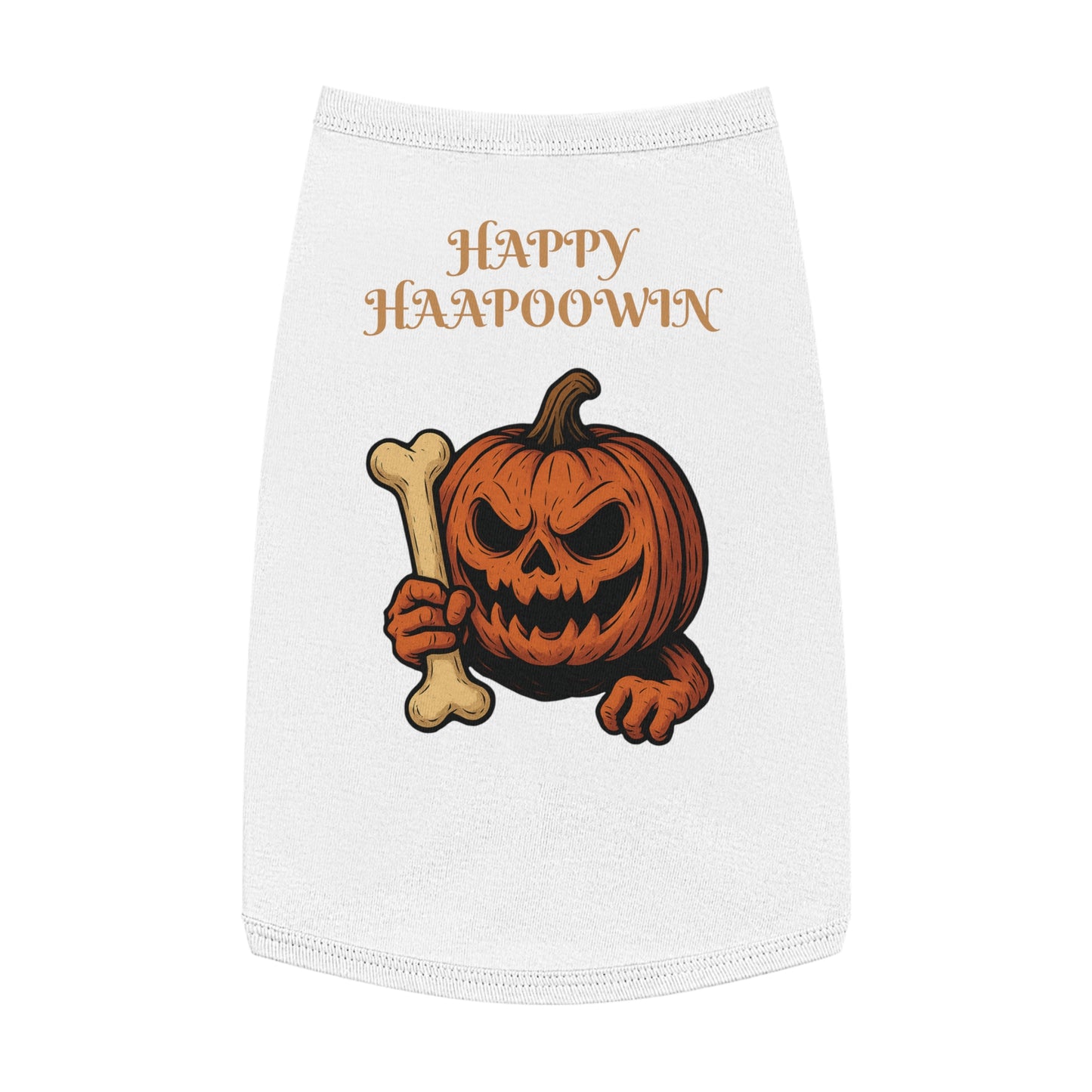 Halloween Pet Tank Top, Dog Costume, Pumpkin Themed, Fall Fashion, Pet Apparel, Seasonal Wear