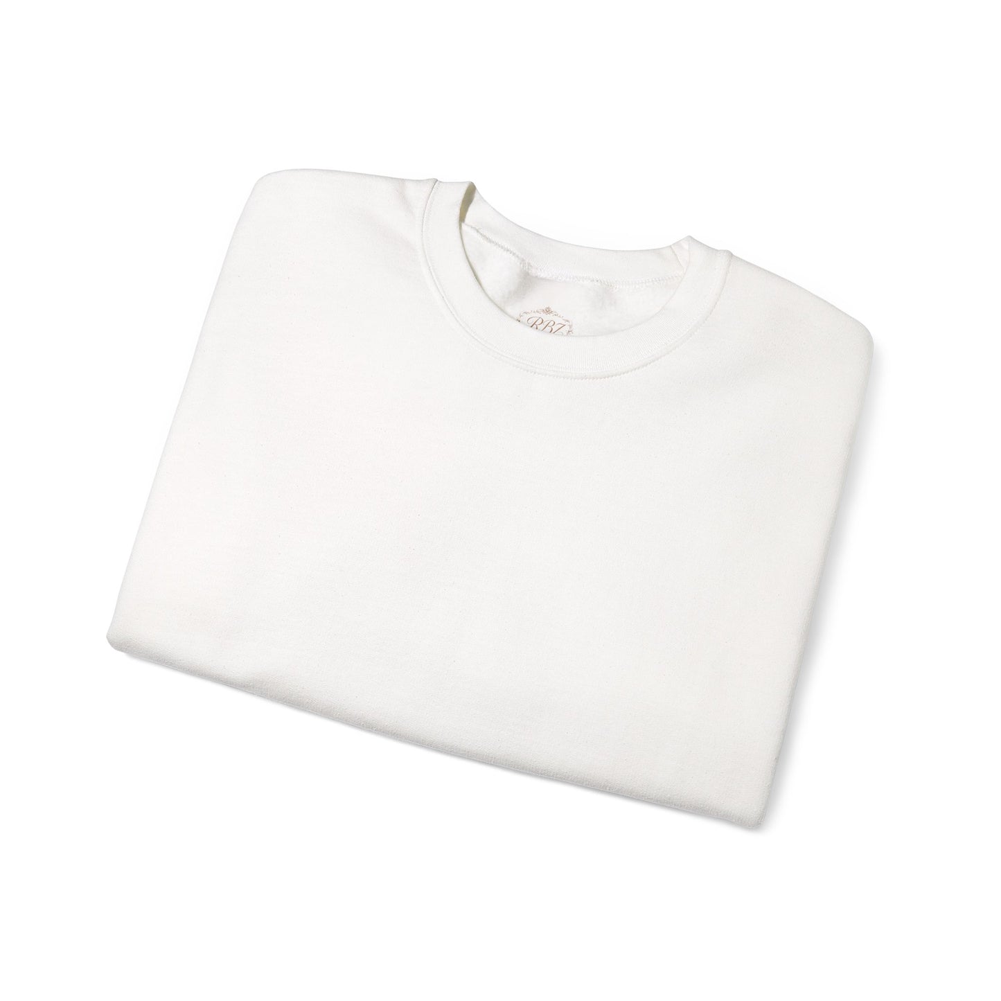 Crewneck Sweatshirt — "Living Proof That Trying Is Optional" Minimal Back-Print