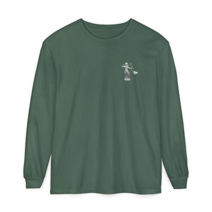 Cupid Cherub Long Sleeve Tee — Vintage Cupid Heart Graphic