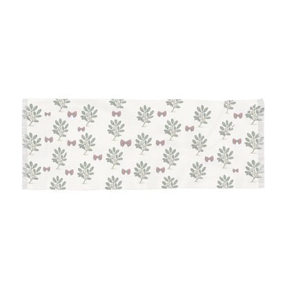 Botanical Print Light Scarf - Spring Fashion Accessory, Lightweight Wrap, Floral Scarf for Women, Gift Idea, Casual Wear