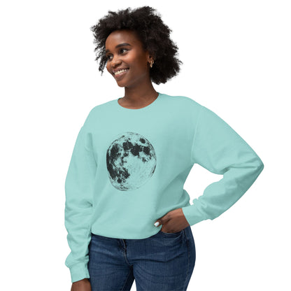 Moon Phase Crewneck Sweatshirt — Vintage Lunar Graphic Pullover