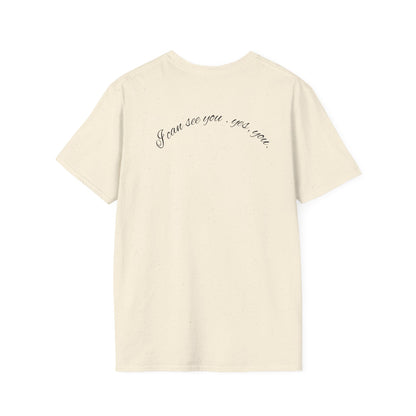 T-Shirt — 'Blink If You Love Me' Script Graphic Tee