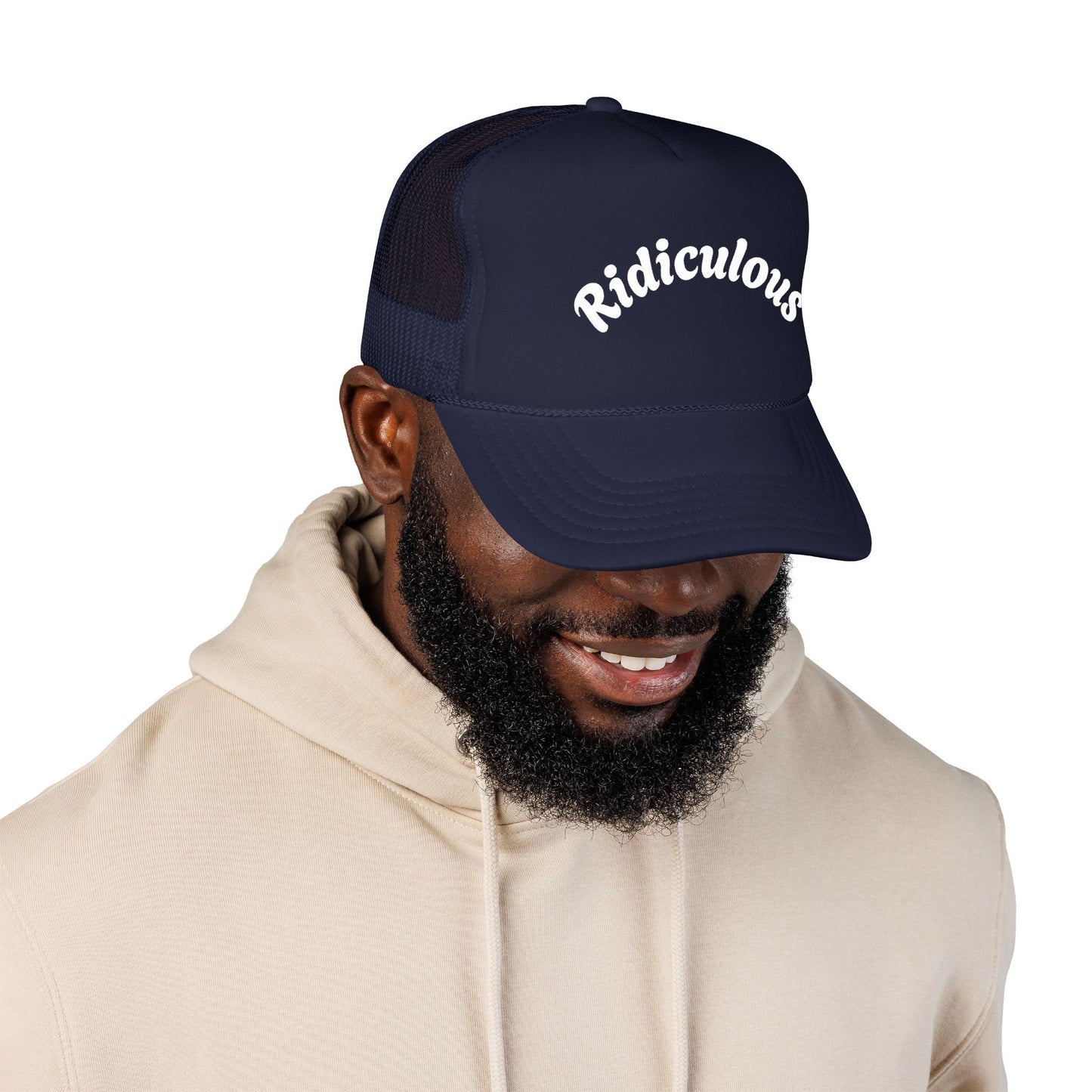 Ridiculous Foam Trucker Hat — Funny Retro Script Mesh Cap