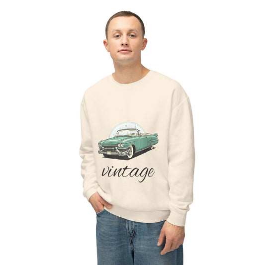 Vintage Green Classic Car Crewneck Sweatshirt