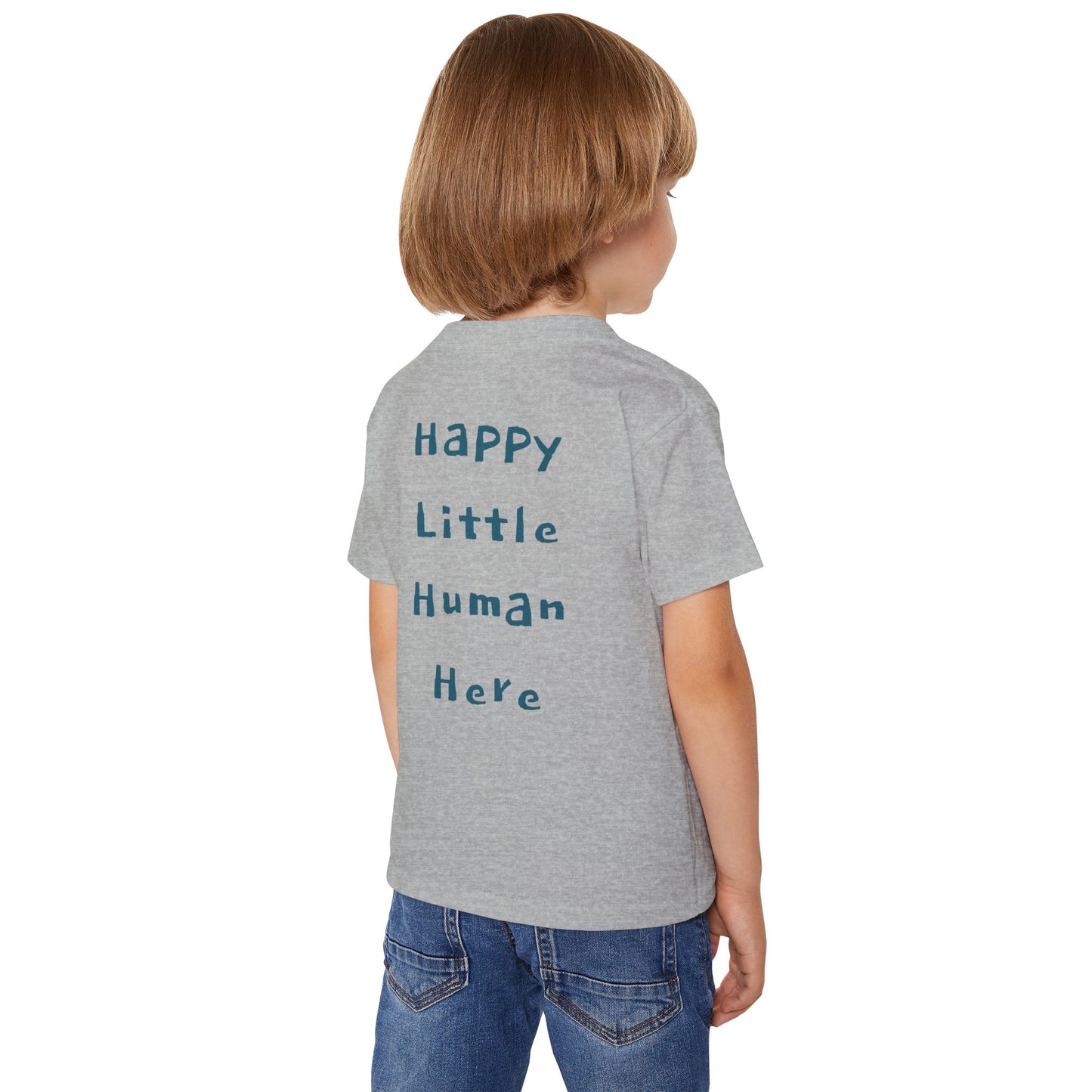 Little Explorer Toddler T‑Shirt — Cute Animal Crew with “Little Explorer” Front & “Happy Little Human Here” Back