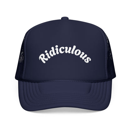 Ridiculous Foam Trucker Hat — Funny Retro Script Mesh Cap