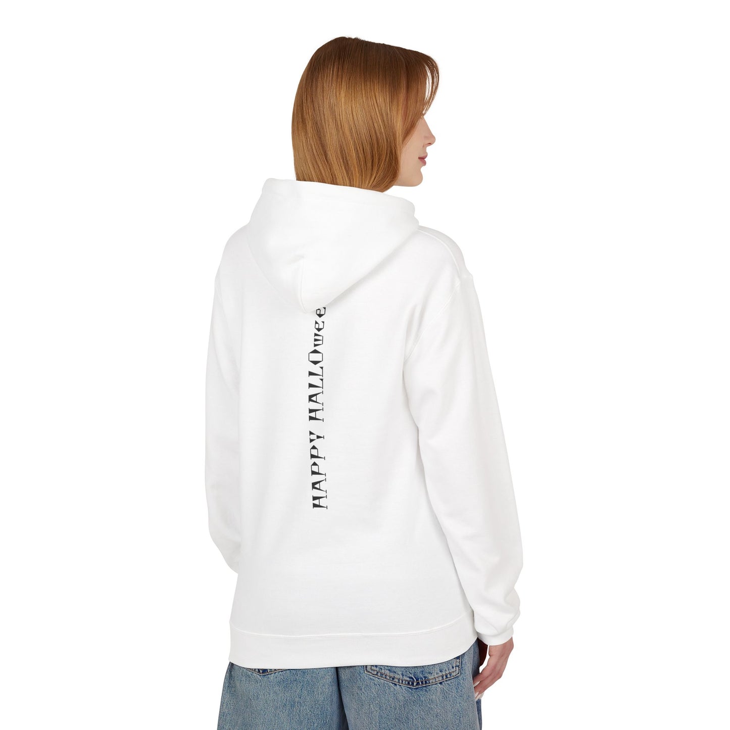Halloween Pumpkin Graphic Hoodie, Unisex Midweight Fleece Sweatshirt, Spooky Fall Apparel, Fun Casual Wear, Gift for Halloween Lovers