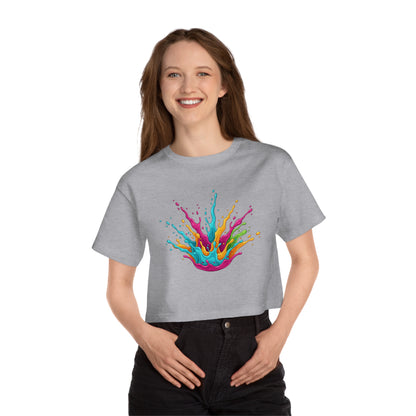 Color Splash Cropped Tee