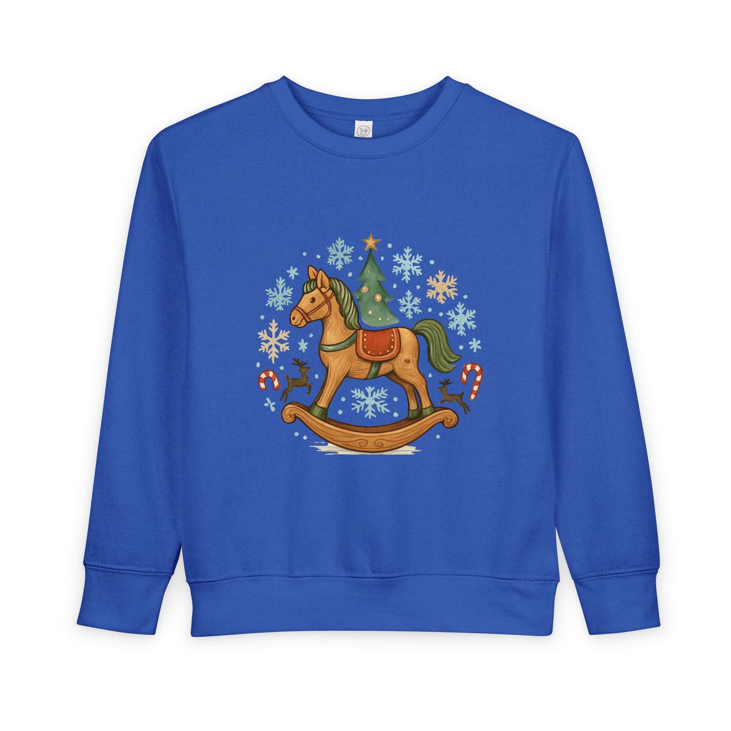 Toddler Sweatshirt — Vintage Rocking Horse Christmas Crewneck