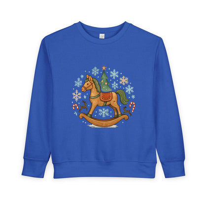 Toddler Sweatshirt — Vintage Rocking Horse Christmas Crewneck