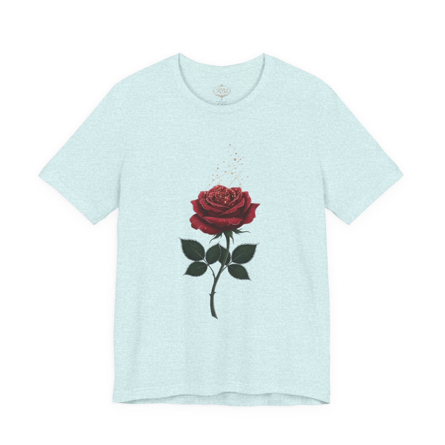 Red Rose Graphic Tee - Vintage Single Bloom T-Shirt