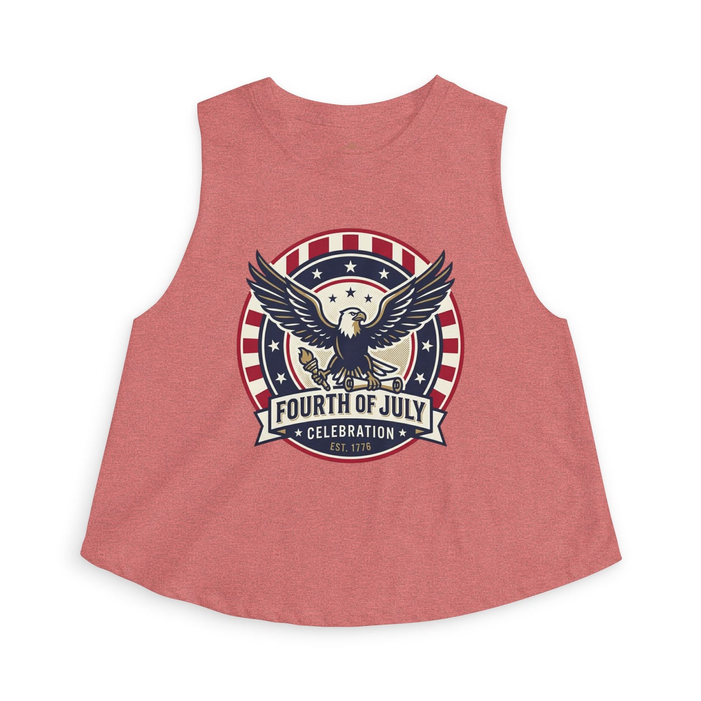 Fourth of July Eagle Crop Top — Patriotic Women's Fourth of July Celebration Tank