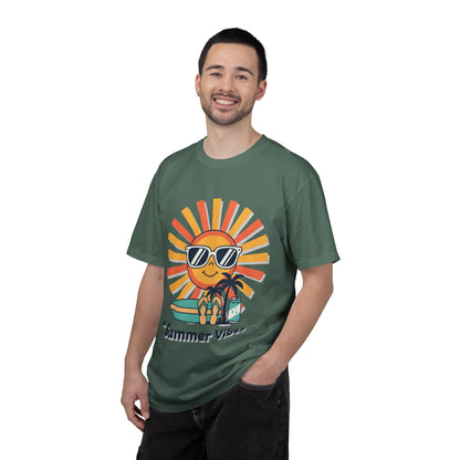 Summer Vibes T-Shirt — Retro Sun with Sunglasses Beach Graphic
