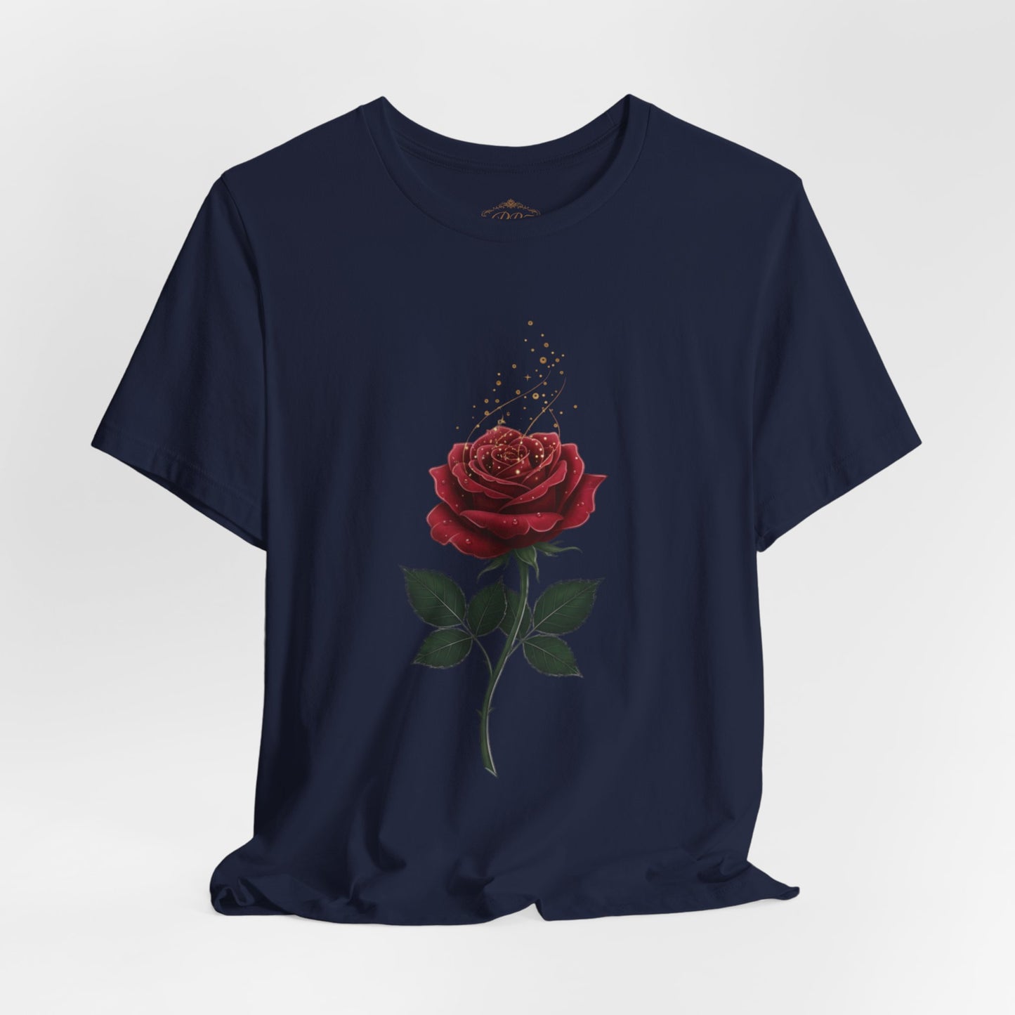 Red Rose Graphic Tee - Vintage Single Bloom T-Shirt