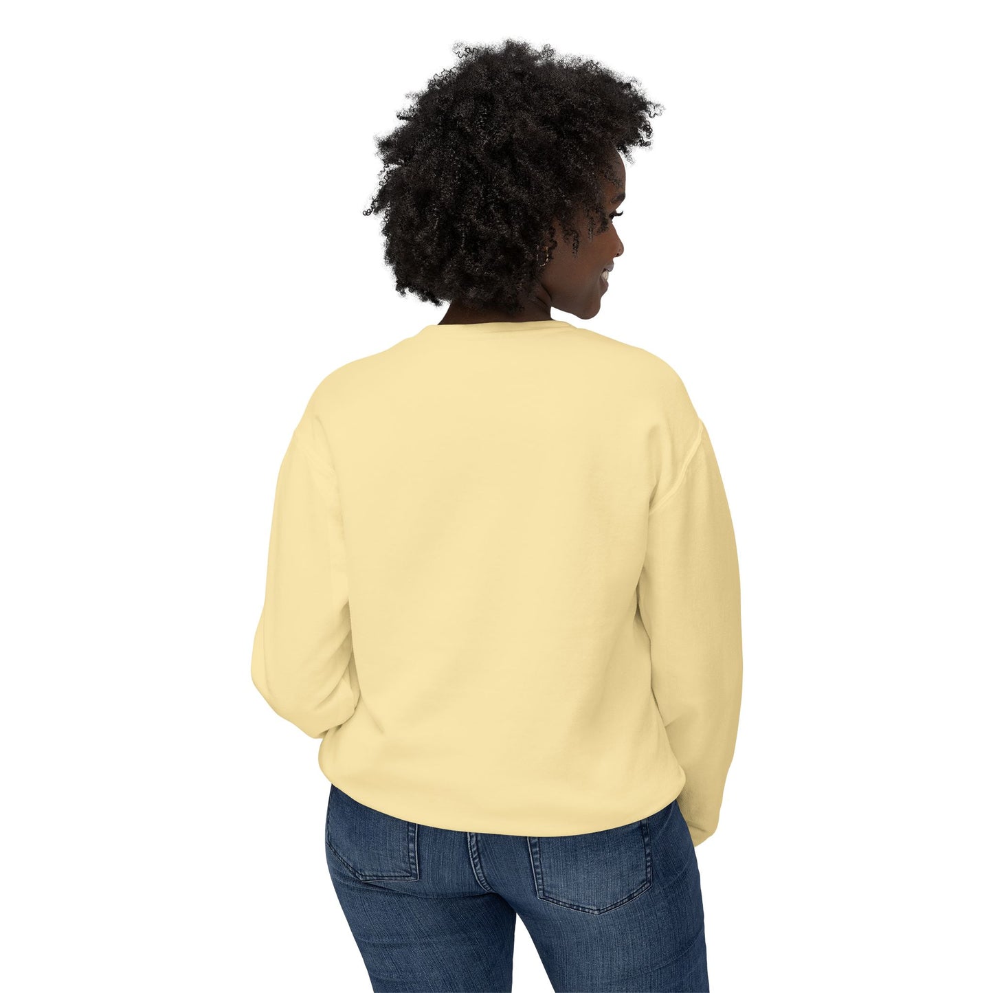American Flag Crewneck Sweatshirt — Vintage Waving USA Graphic