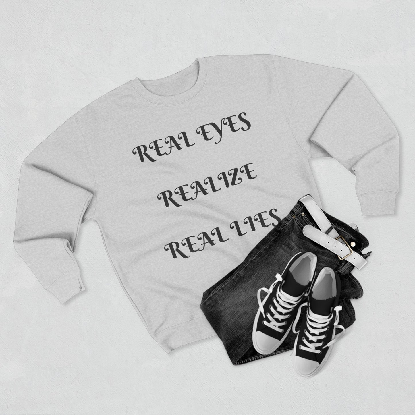 Unisex Crewneck Sweatshirt with Inspirational Quote, Cozy Sweatshirt, Gift for Friends, Motivational Apparel, Casual Wear, Trendy Sweatshirt