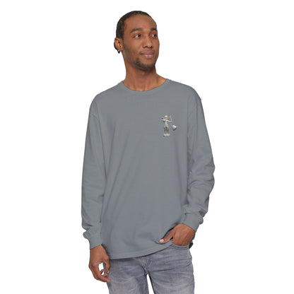Cupid Cherub Long Sleeve Tee — Vintage Cupid Heart Graphic