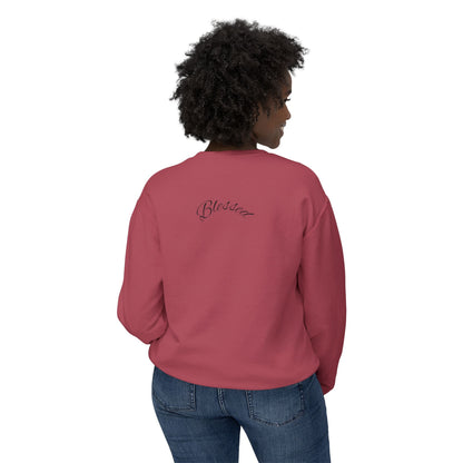 11:11 Crewneck Sweatshirt — Minimal White 'Blessed' Back Design