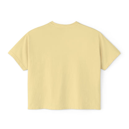 Easter Bunny Family Women's Boxy Tee — Cute Vintage Rabbits & Easter Eggs
