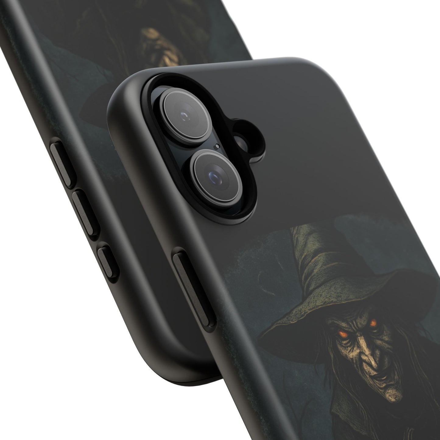 Halloween Phone Case, Tough Cases with Witch and Pumpkin Design, Spooky Gift for Witch Lovers, Fall Phone Accessory, Unique Halloween Decor