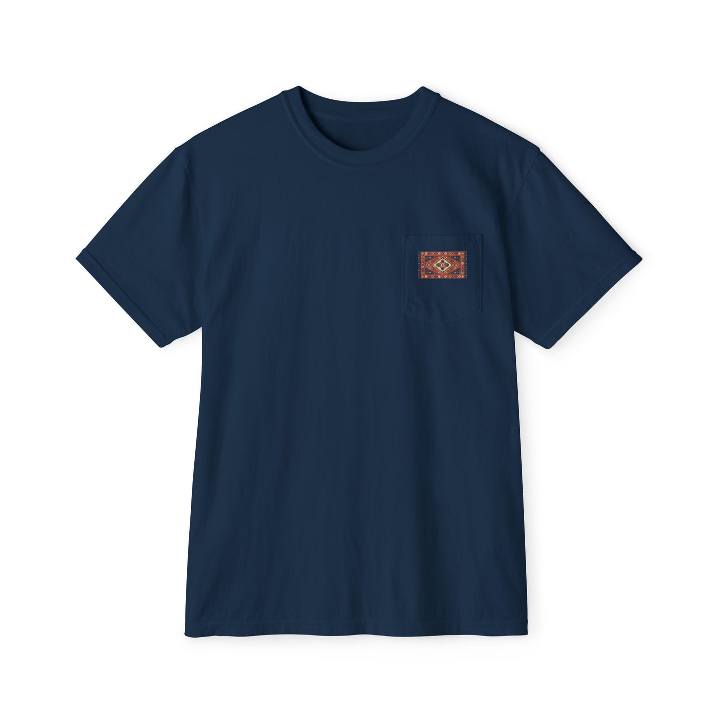 Pocket T-Shirt — Vintage Woven Patch Casual Tee