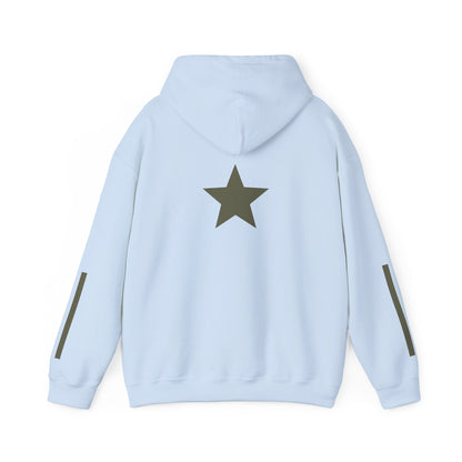 Motivational Hooded Sweatshirt with Star Design | Perfect for Everyday Wear, Gifts, and Cozy Days, Rise N' Shine, Unisex Hoodie