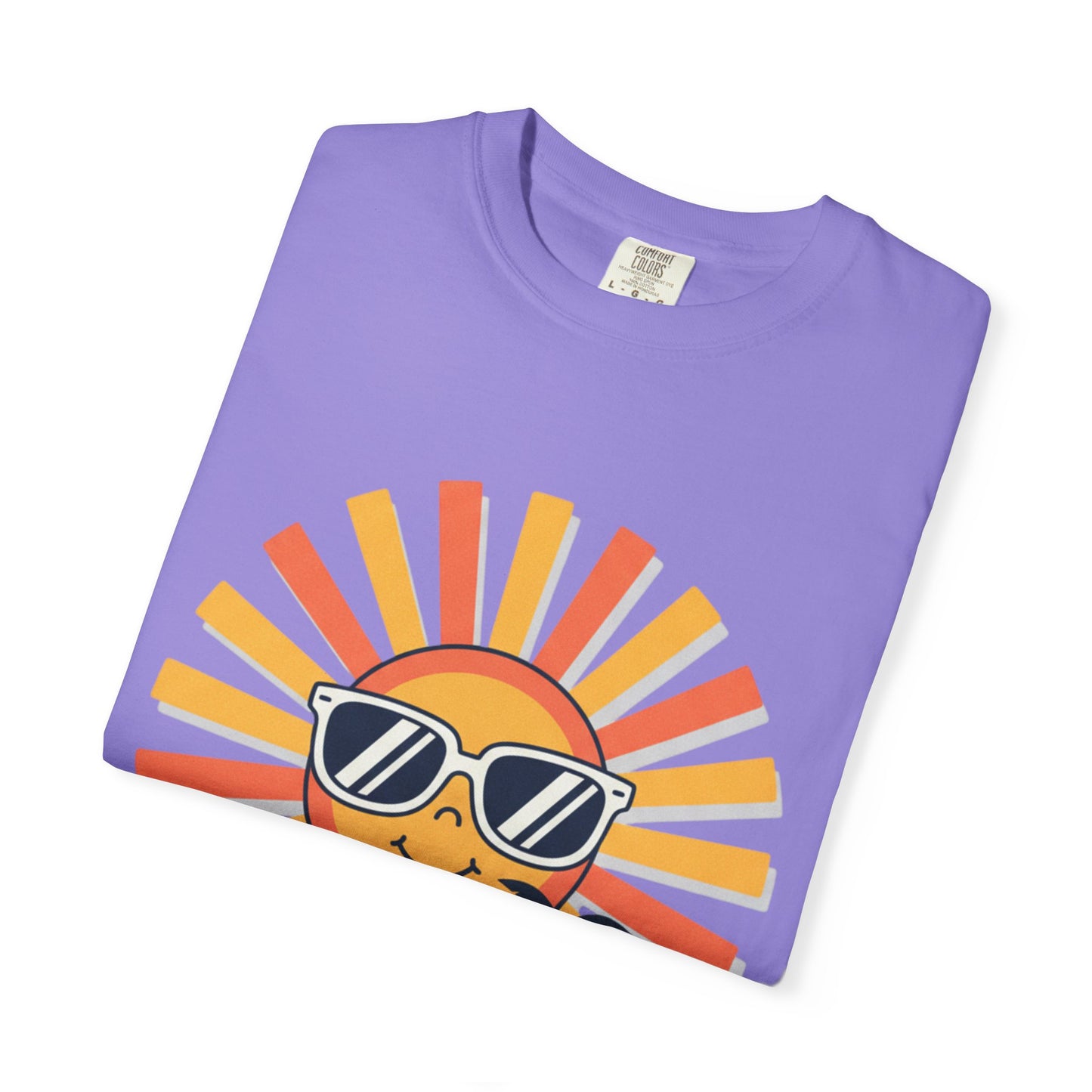 Summer Vibes T-Shirt — Retro Sun with Sunglasses Beach Graphic
