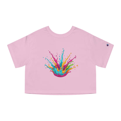 Color Splash Cropped Tee