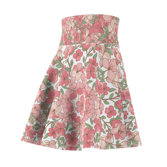 Pink Floral Skater Skirt — Vintage Bouquet AOP