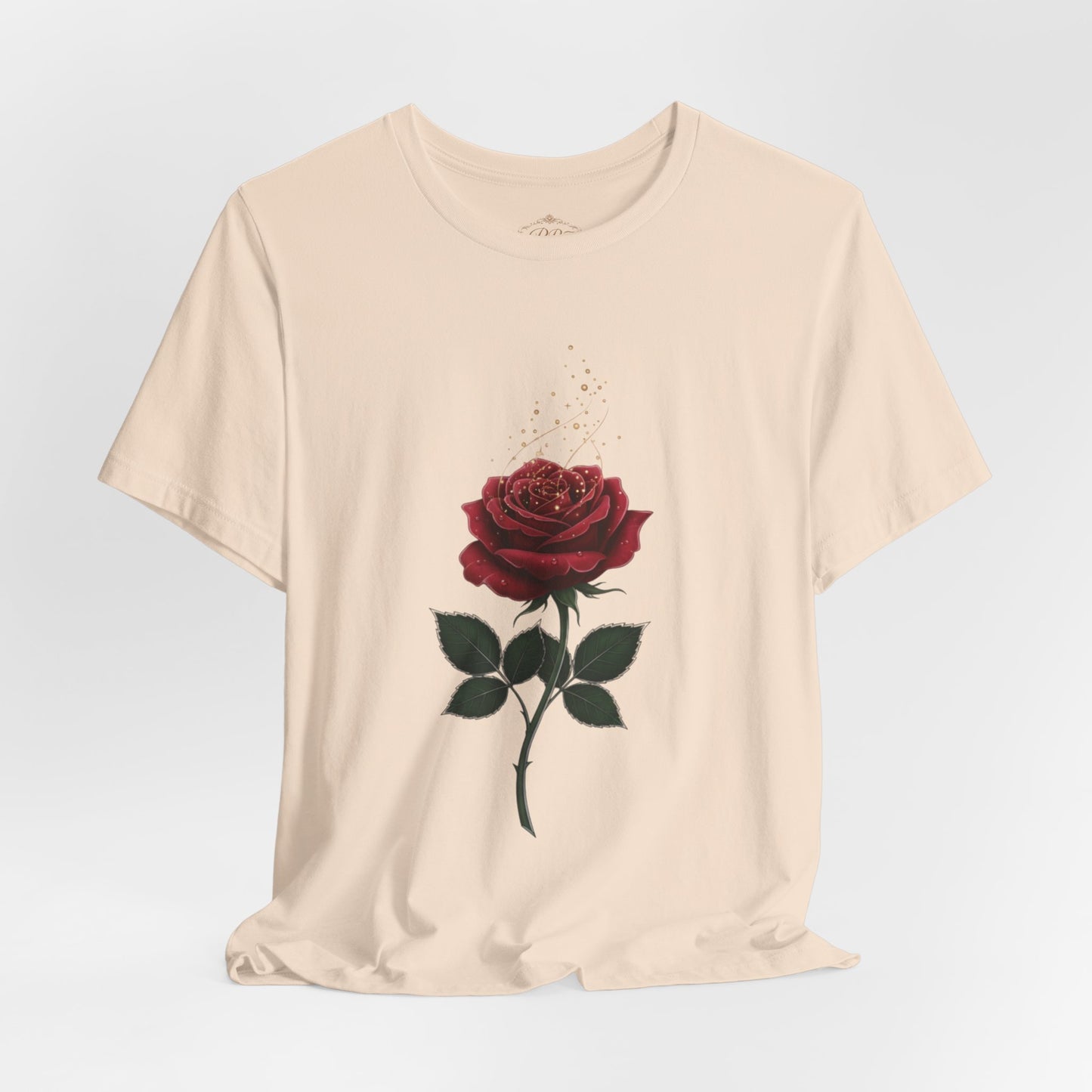 Red Rose Graphic Tee - Vintage Single Bloom T-Shirt