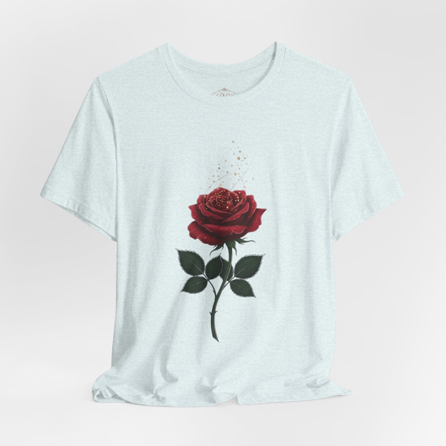 Red Rose Graphic Tee - Vintage Single Bloom T-Shirt