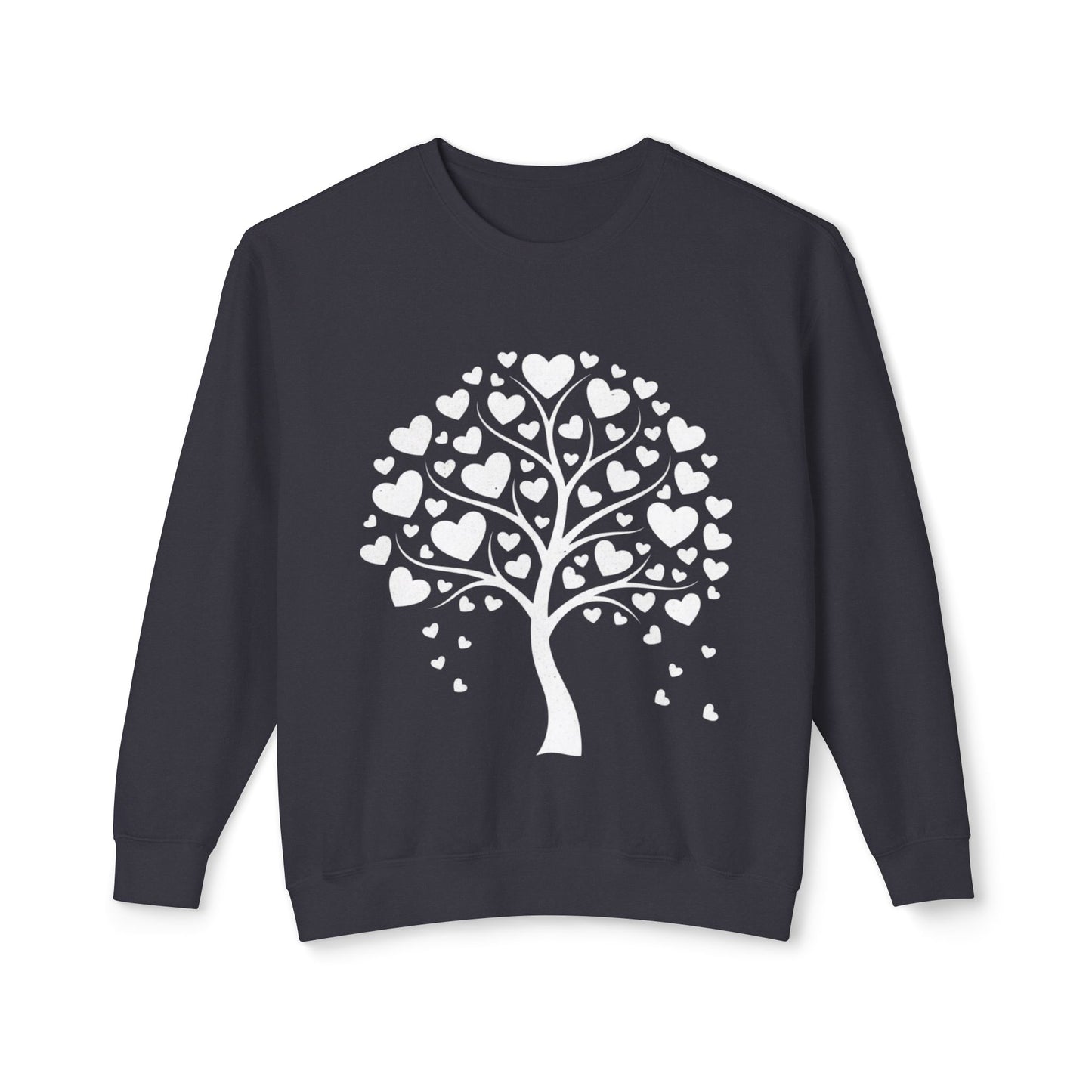Heart Tree Crewneck Sweatshirt — Cute Love Tree Graphic Pullover