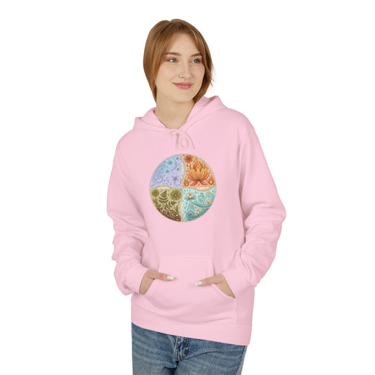 Yin Yang Seasons Hoodie — Colorful Seasonal Mandala Pullover