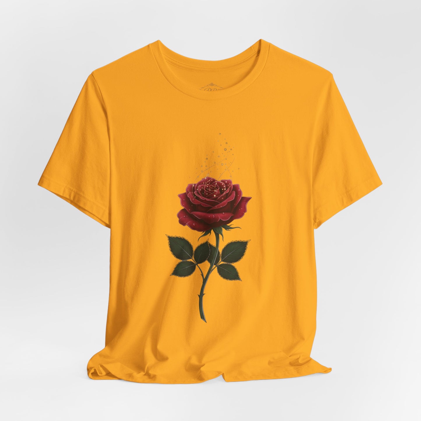 Red Rose Graphic Tee - Vintage Single Bloom T-Shirt