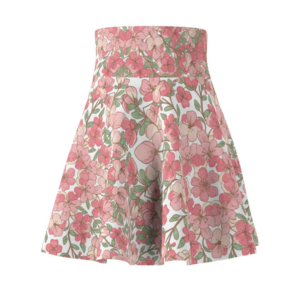 Pink Floral Skater Skirt — Vintage Bouquet AOP
