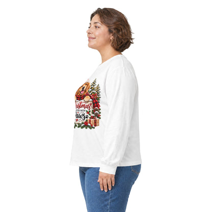 Christmas Is Better With Paws – Golden Retriever Christmas Unisex Long Sleeve Shirt