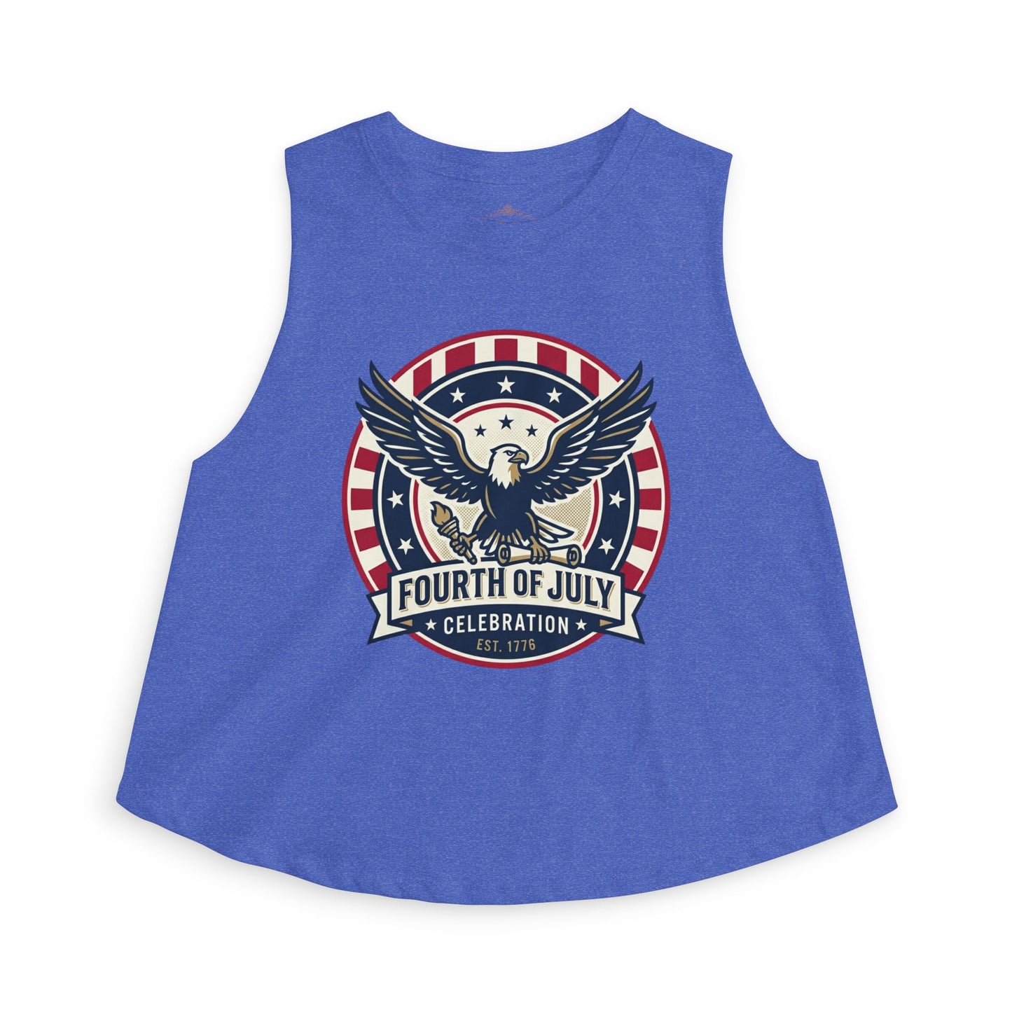Fourth of July Eagle Crop Top — Patriotic Women's Fourth of July Celebration Tank