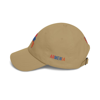 Armenia Flag Dad Cap — Embroidered Map Baseball Hat