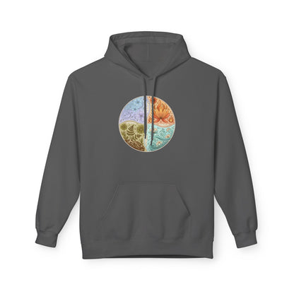 Yin Yang Seasons Hoodie — Colorful Seasonal Mandala Pullover