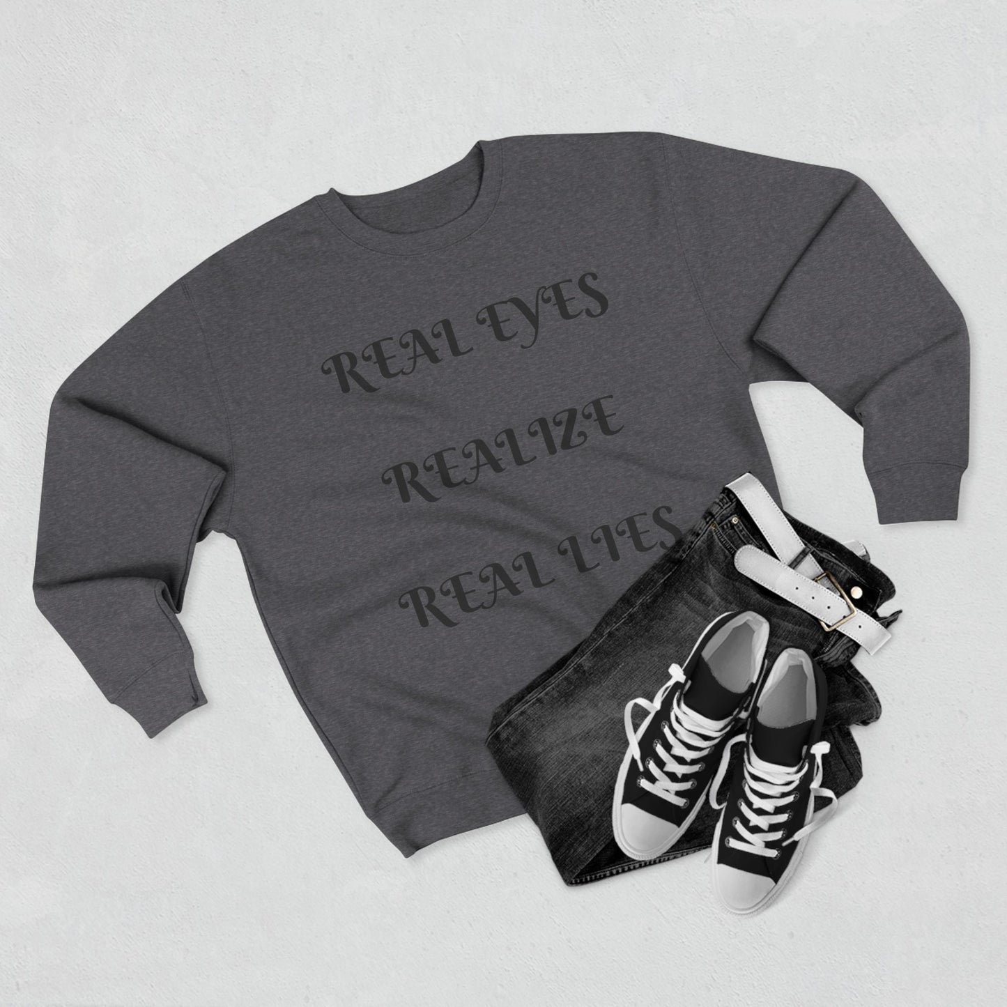 Unisex Crewneck Sweatshirt with Inspirational Quote, Cozy Sweatshirt, Gift for Friends, Motivational Apparel, Casual Wear, Trendy Sweatshirt
