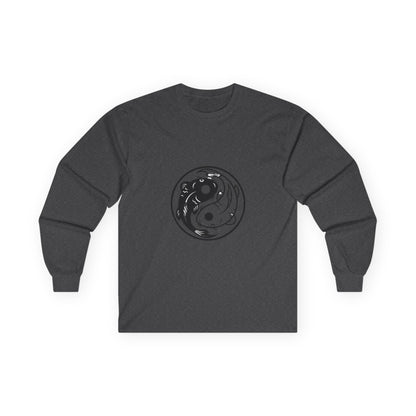 Yin Yang Koi Fish Long Sleeve Tee — Zen Balance Graphic Shirt