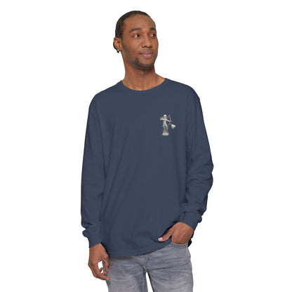 Cupid Cherub Long Sleeve Tee — Vintage Cupid Heart Graphic
