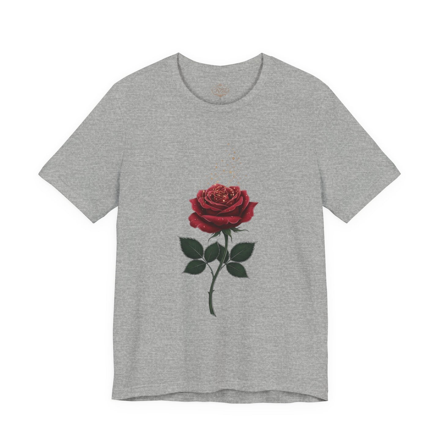 Red Rose Graphic Tee - Vintage Single Bloom T-Shirt