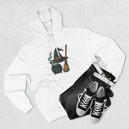 Witchy Fleece Hoodie, Cozy Halloween Sweater, Super Soft Witch Hat Design, Perfect for Fall Fashion, Unique Gift for Spooky Lovers