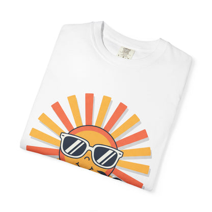 Summer Vibes T-Shirt — Retro Sun with Sunglasses Beach Graphic