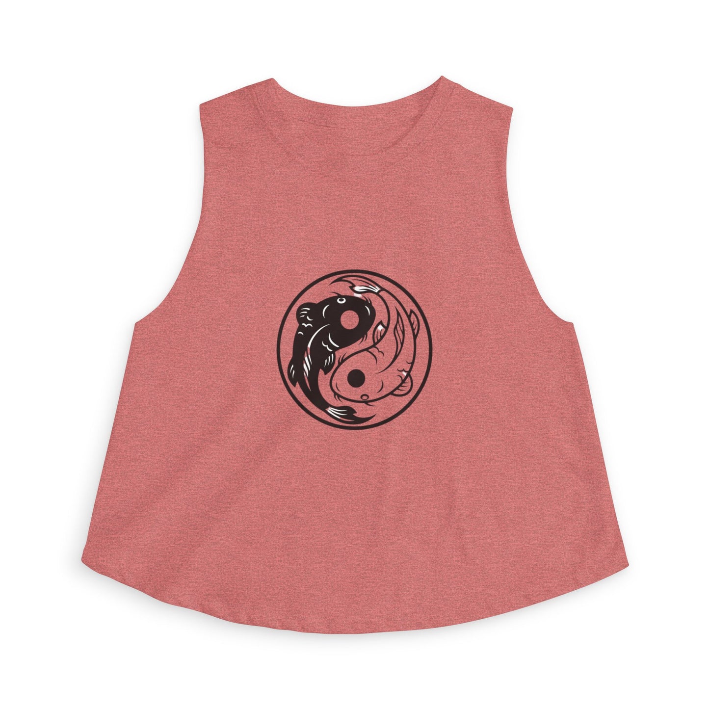 Yin Yang Koi Crop Top — Women's Graphic Crop Tank
